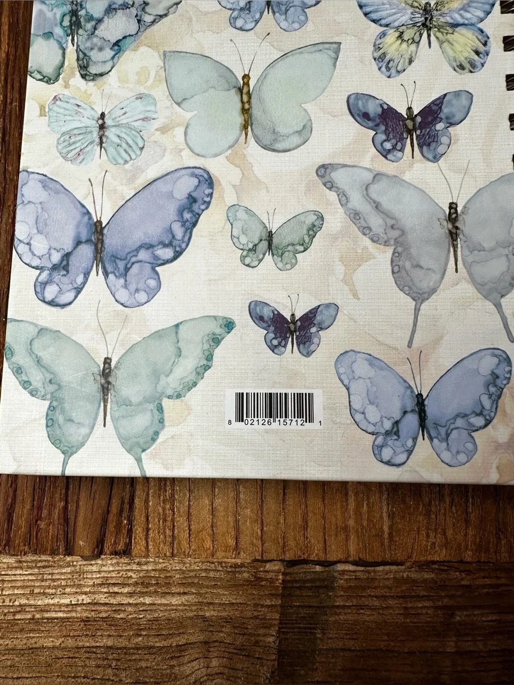 Blue Butterfly Spiral Notebook - Notes